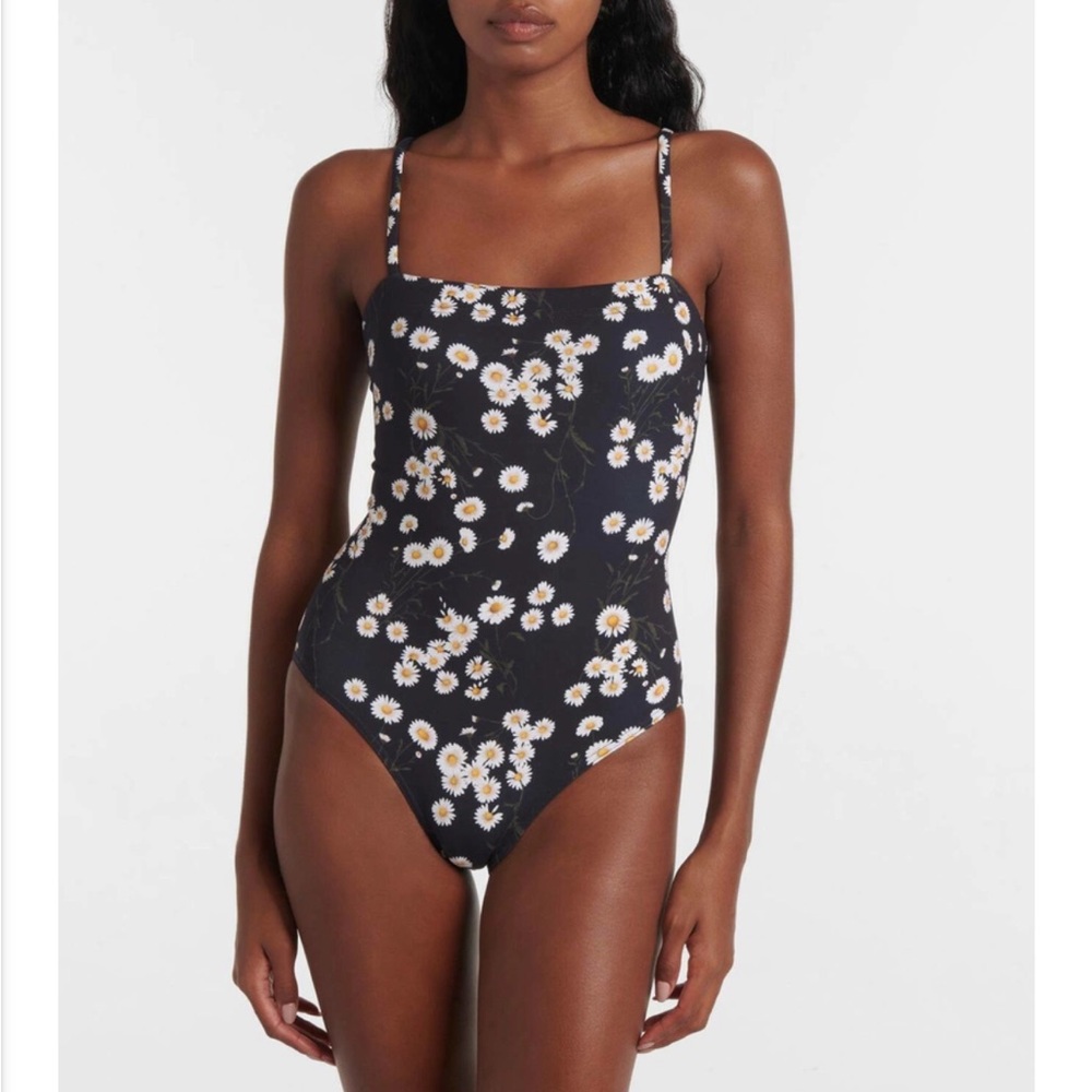 ERES Black Daisy-Print One-Piece Swimsuit